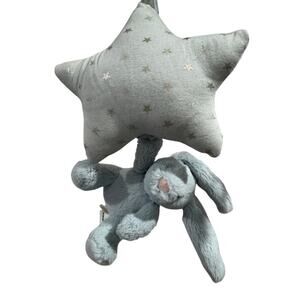 Jellycat London Bashful Blue Bunny Star Musical Pull